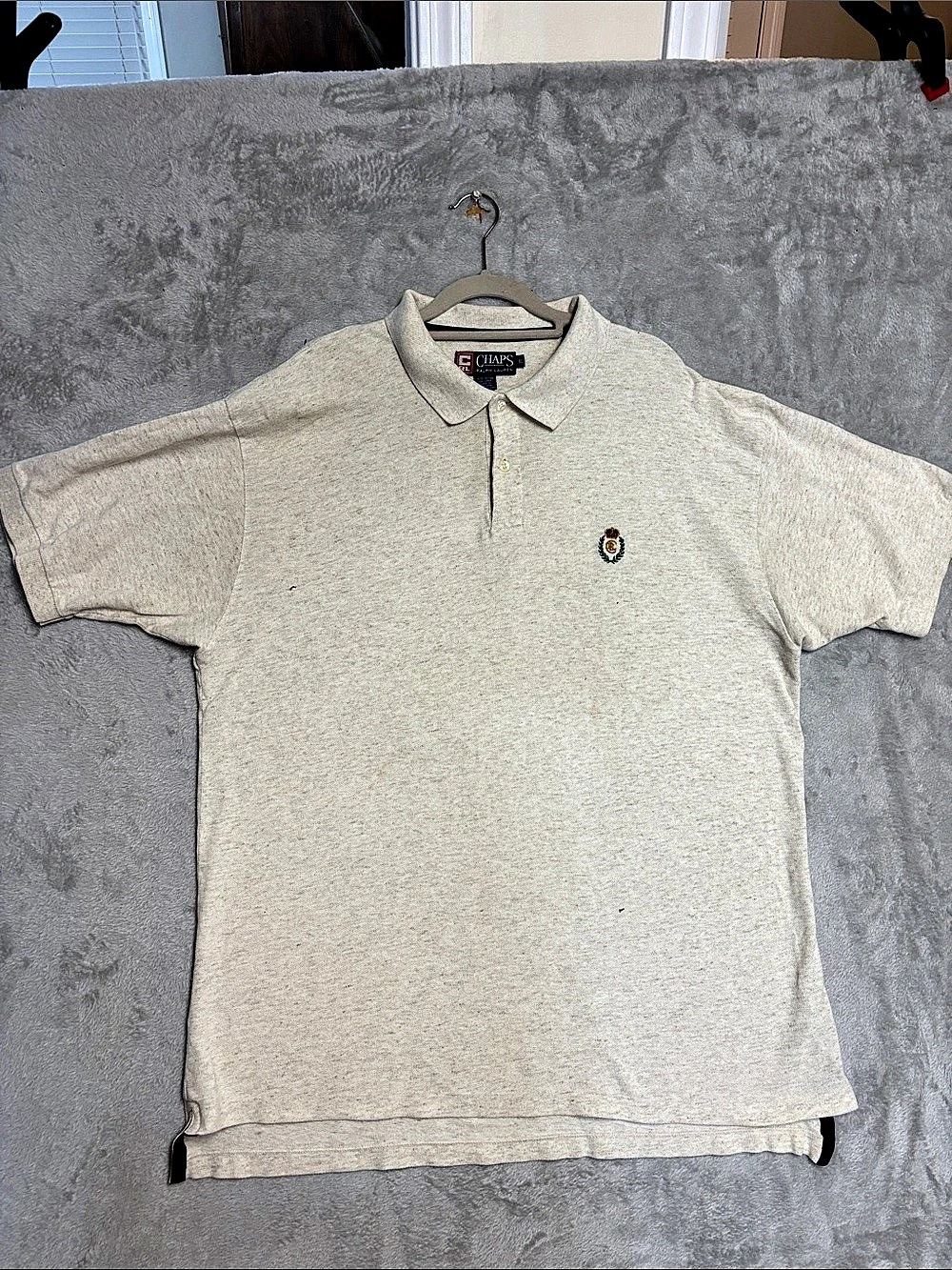 Vintage Chaps Polo Shirt Beige XL